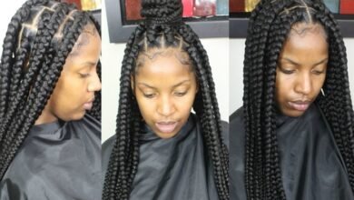 6 jumbo box braids