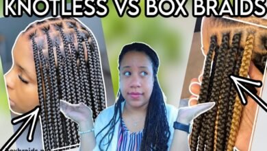 knotless braids vs box braids