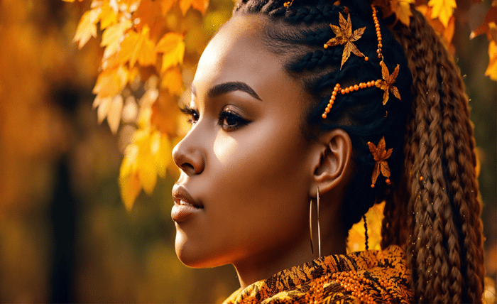 box braids with curly ends