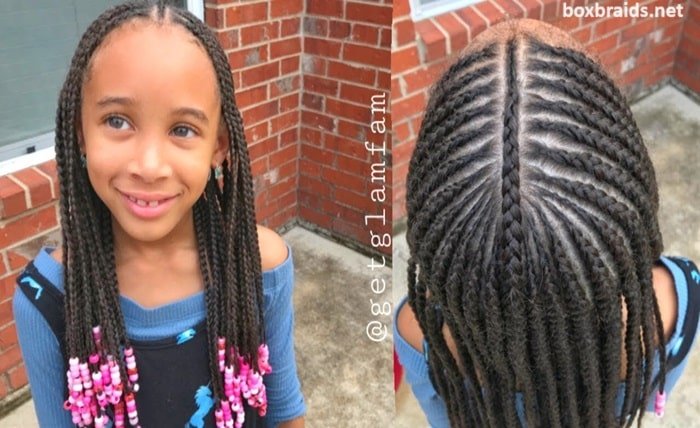 kids box braids