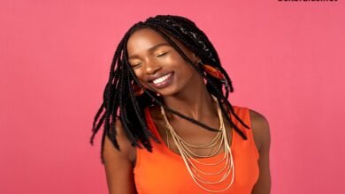 knotless box braids with curls