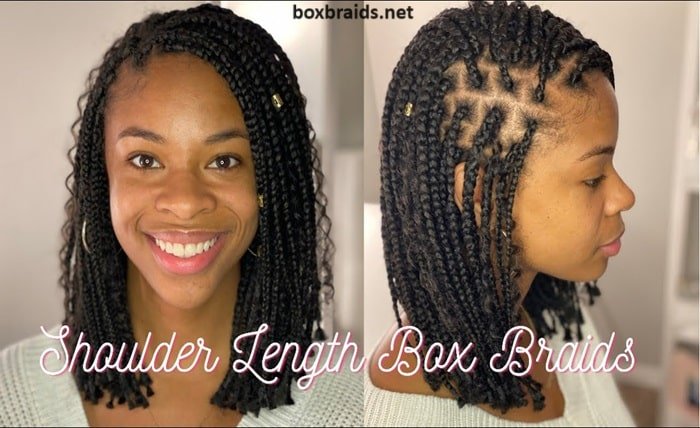 shoulder length box braids