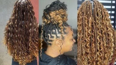 trendy ways to style box braids