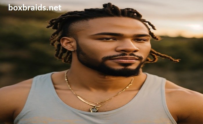 twist mens box braids with fade