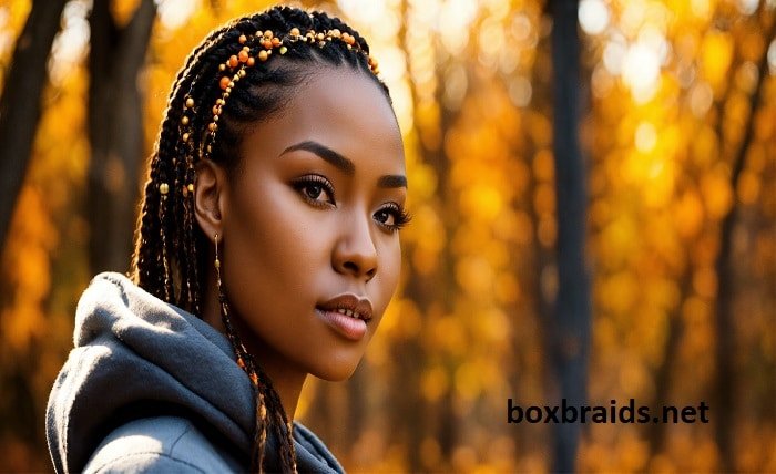 shoulder length box braids