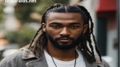 triangle box braids men