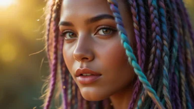 Embracing Vibrancy The Allure of Bohemian Box Braids with Color